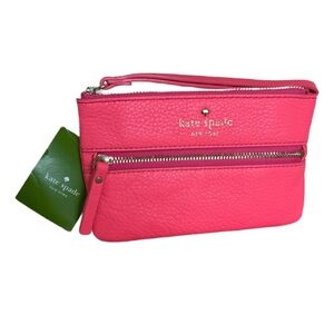 Kate Spade NWT Pink Leather Wristlet NWT!